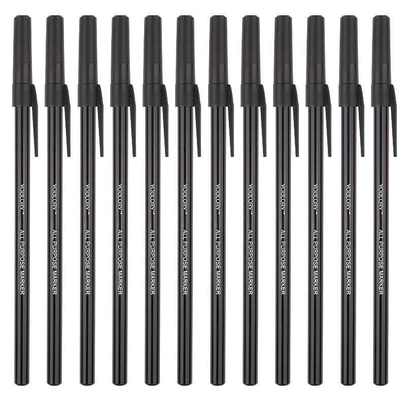 12PCS Adorable Laundry Label Pen - Festive Plush Toy Bag