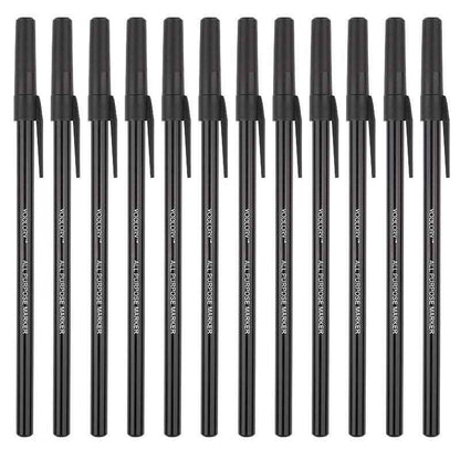 12PCS Adorable Laundry Label Pen - Festive Plush Toy Bag