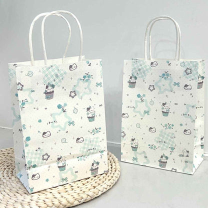 Mint Cat Birthday Gift Bag