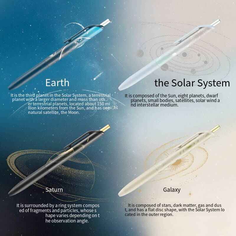 KOKUYO Astronomy Pen: Cute Dry Fast Black 0.5mm