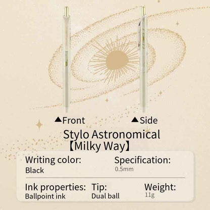 KOKUYO Astronomy Pen: Cute Dry Fast Black 0.5mm