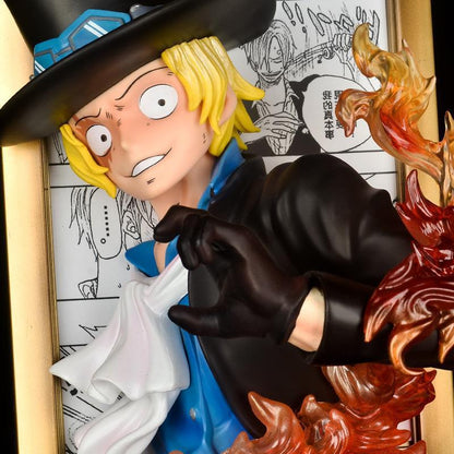 One Piece Sabo Ace Luffy Three Brothers Photo Frame High Quality Ornament