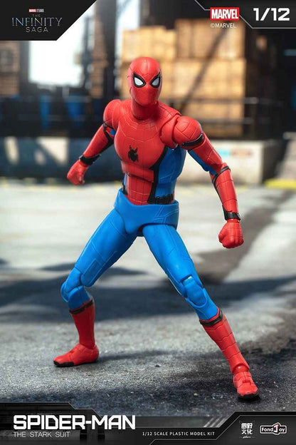 FondJoy Panle 1/12 Classic Red and Blue Battle Suit Action Figure Marvel Assembly Model Doll Toy for Boys