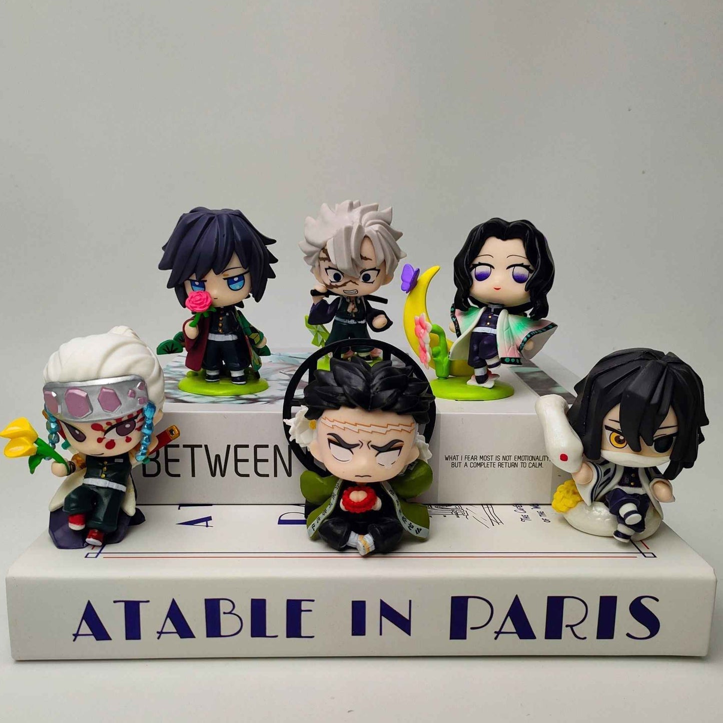 Demon Slayer: Kimetsu no Yaiba Blind Box Q-Version Figures Toys Gifts - Tanjiro Manjutsuri Zenitsu Sound Pillar Flame Pillar Birth Flowers