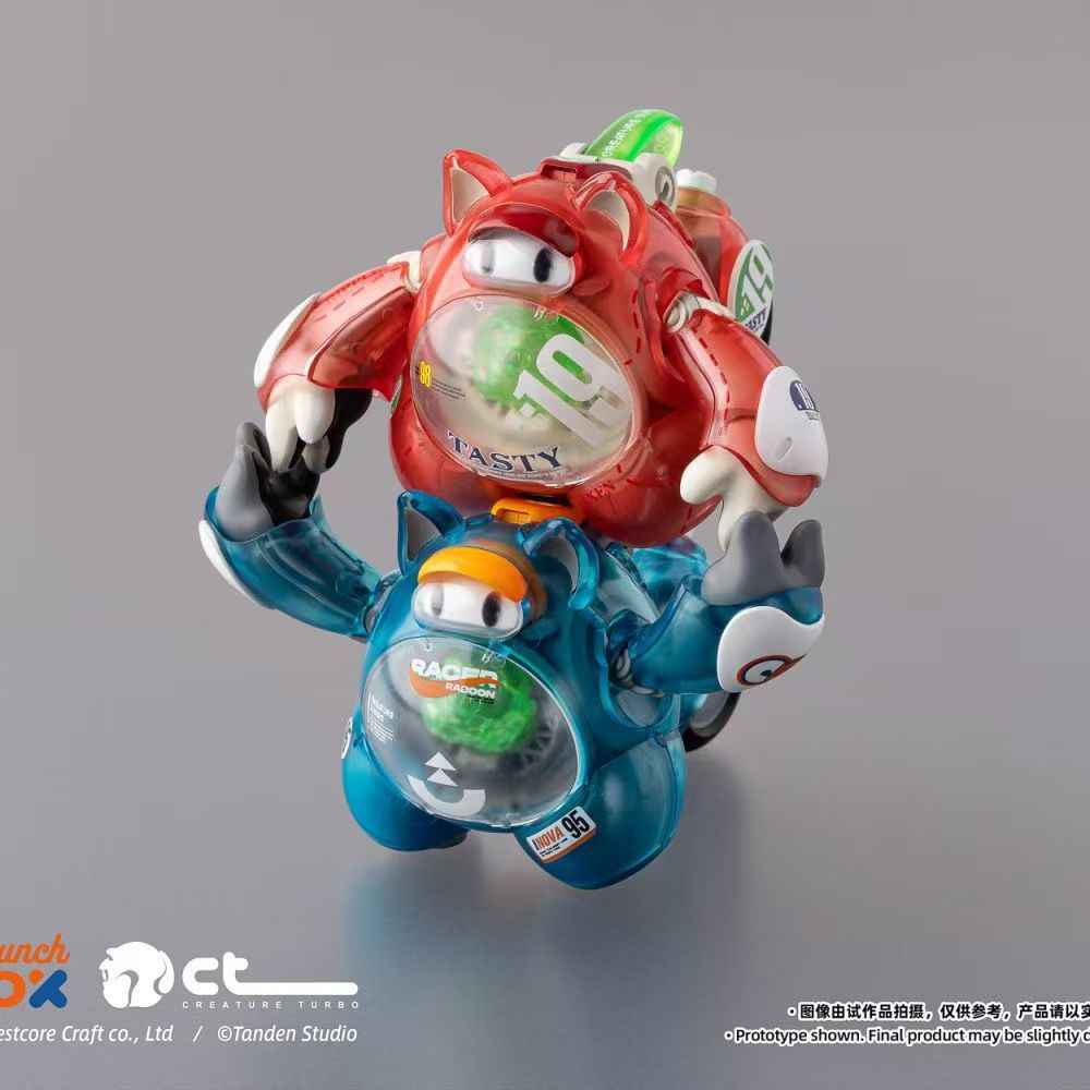 Honest Craft LunchBox Series 1 - Bear Balls (Black, Sapphire Blue, Pomegranate Red) Authentic Assembly Model Kit