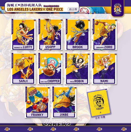 One Piece x Los Angeles Lakers Limited Edition 3-inch Mini Card Grain Collection Commemorative Merchandise