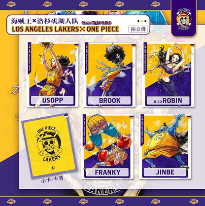 One Piece x Los Angeles Lakers Limited Edition 3-inch Mini Card Grain Collection Commemorative Merchandise