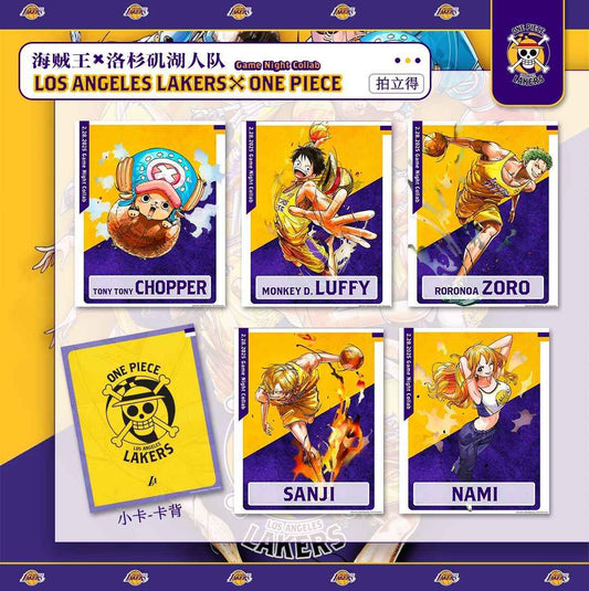 One Piece x Los Angeles Lakers Limited Edition 3-inch Mini Card Grain Collection Commemorative Merchandise