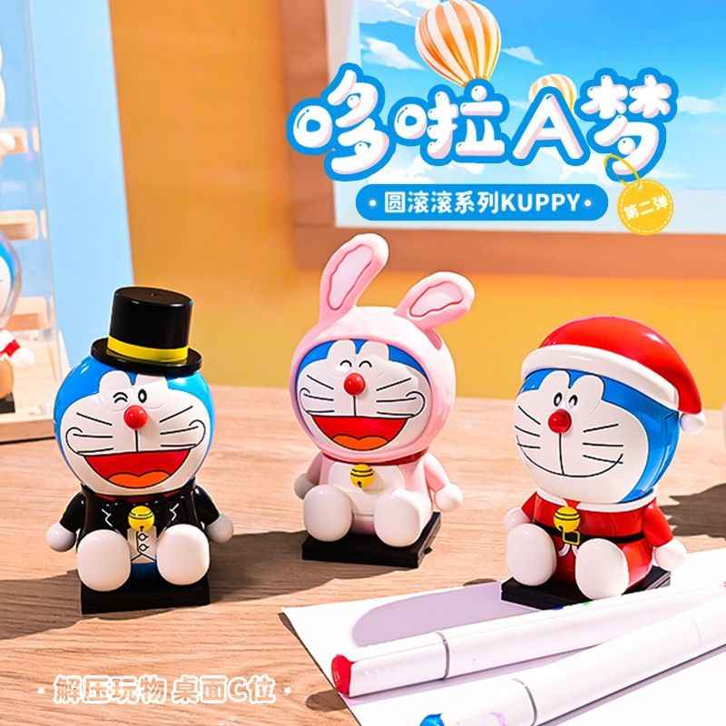 Doraemon Licensed Building Blocks - Adorable Round and Plump Series Robot Cat Toys, Gifts and Decorations