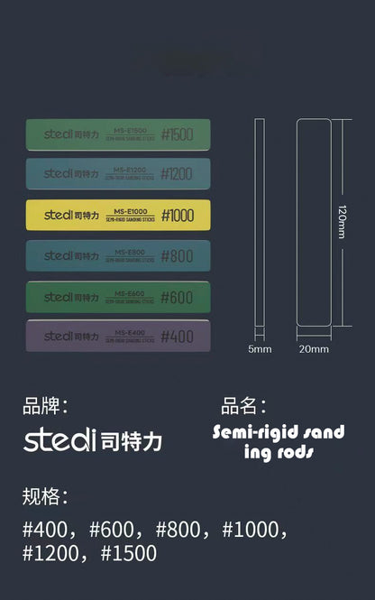 Semi-steel sanding plates