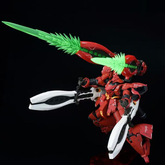 EW RG 1/144 Shazabi Fukuoka Shazabi Crab Pincer Long Range Floating Cannon Item Content:RG Long Range Floating Cannon X2, Beam FX x2, Connectors x2, Backpack Replacement x4, Decal.