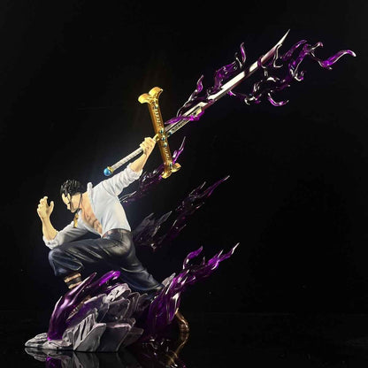 30cm Mihawk Eagle Eye One Piece Anime Figure Model Decoration Gift japanese hobby
