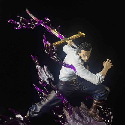 30cm Mihawk Eagle Eye One Piece Anime Figure Model Decoration Gift japanese hobby