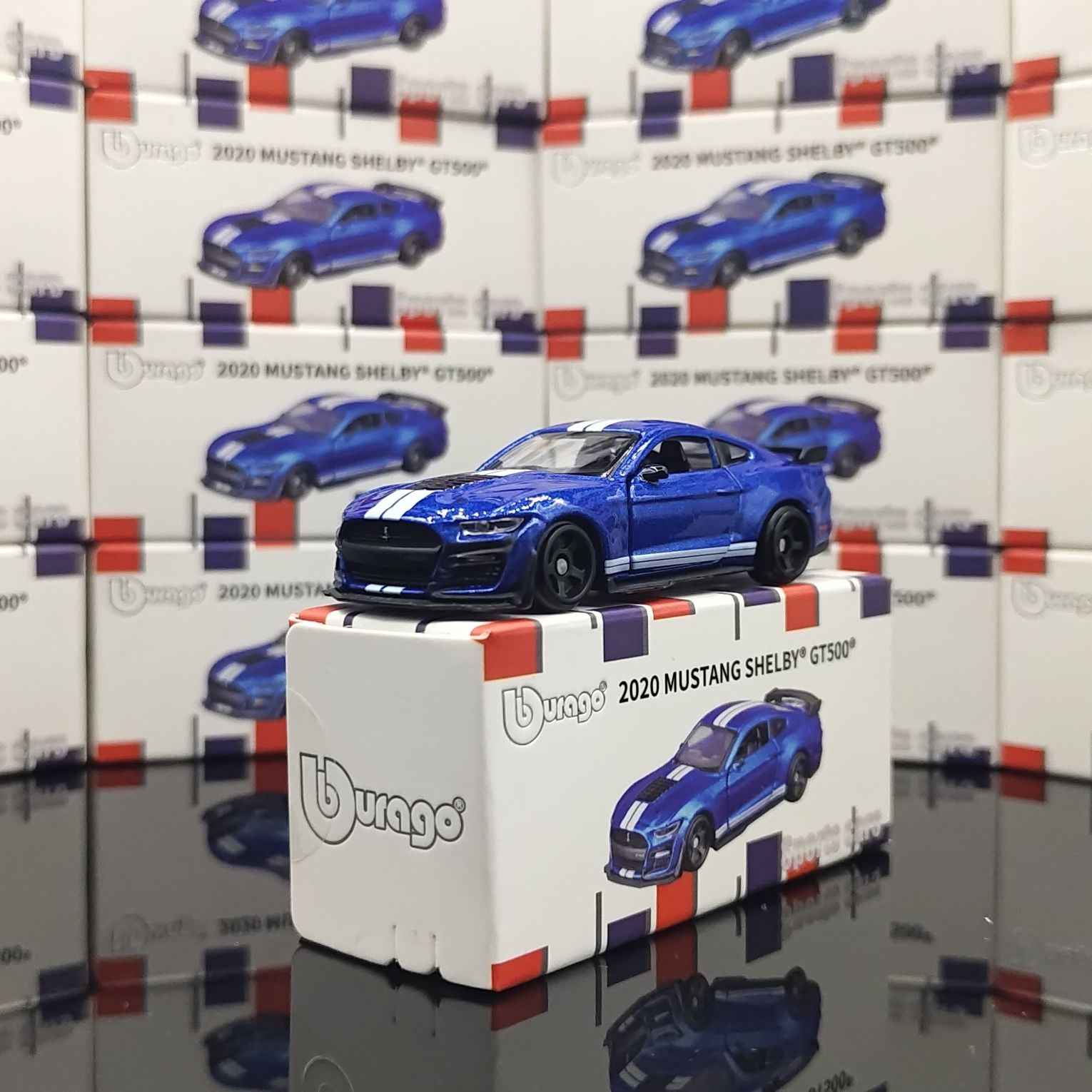 1:64 Scale Ford Mustang Shelby GT500 Diecast Car Model Collectible