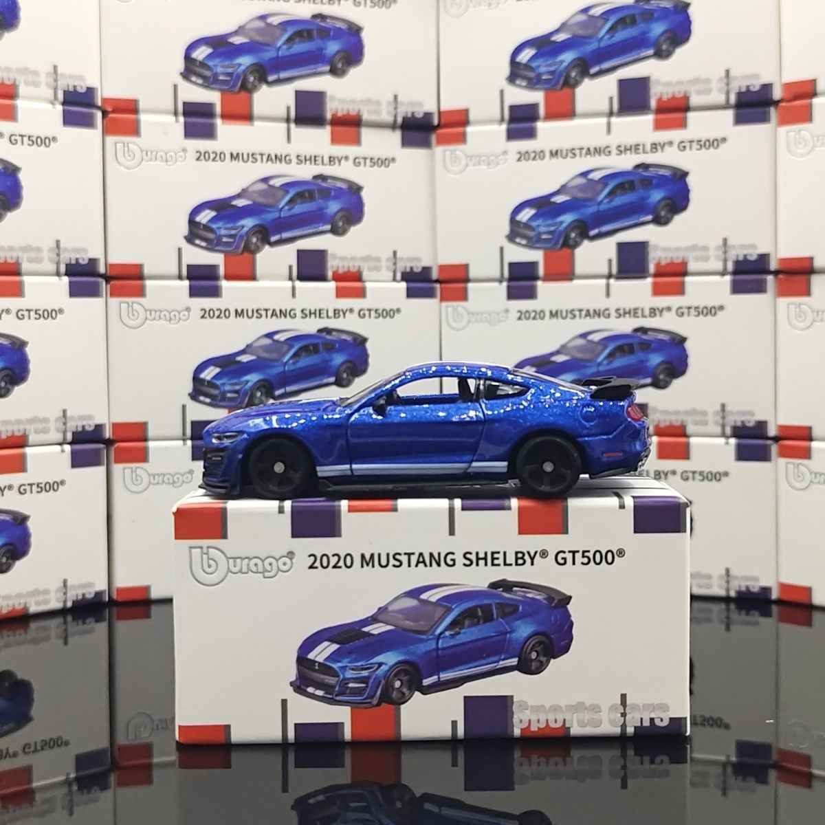 1:64 Scale Ford Mustang Shelby GT500 Diecast Car Model Collectible