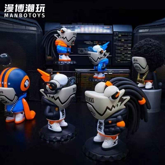 Dreadlocks Dragon Figurine 6th Generation Trendy Toy Birthday Gift Decorative Blind Box