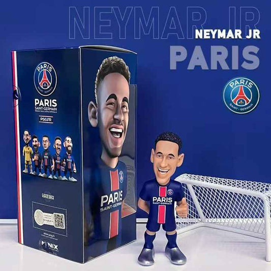 Authentic MINIX figurine collectible - Paris Neymar action figure, soccer-themed gift for boys and football fans