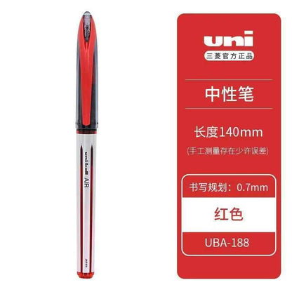 Japan Mitsubishi Uni-ball AIR Pen, UBA188 Direct Liquid Fountain Pen, 0.5mm Drawing Pen Three-pack