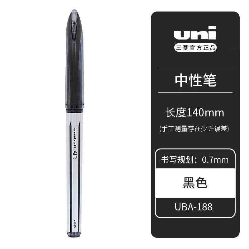 Japan Mitsubishi Uni-ball AIR Pen, UBA188 Direct Liquid Fountain Pen, 0.5mm Drawing Pen Three-pack