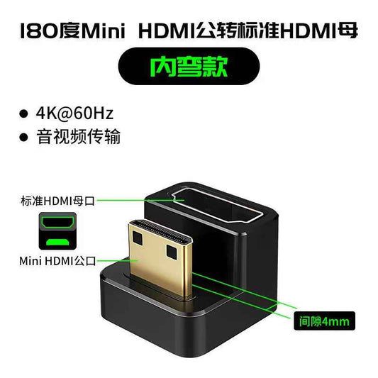 ShanShe 180-Degree Type-C Adapter - Mini HDMI Converter, USB4.0