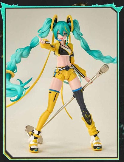 Bloks Hatsune Miku 'Leap of Sound' Articulated Building Kit - Pre-Assembled, Swappable Parts, 17cm