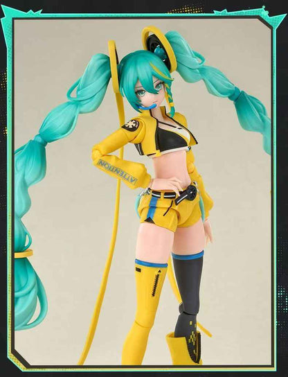 Bloks Hatsune Miku 'Leap of Sound' Articulated Building Kit - Pre-Assembled, Swappable Parts, 17cm