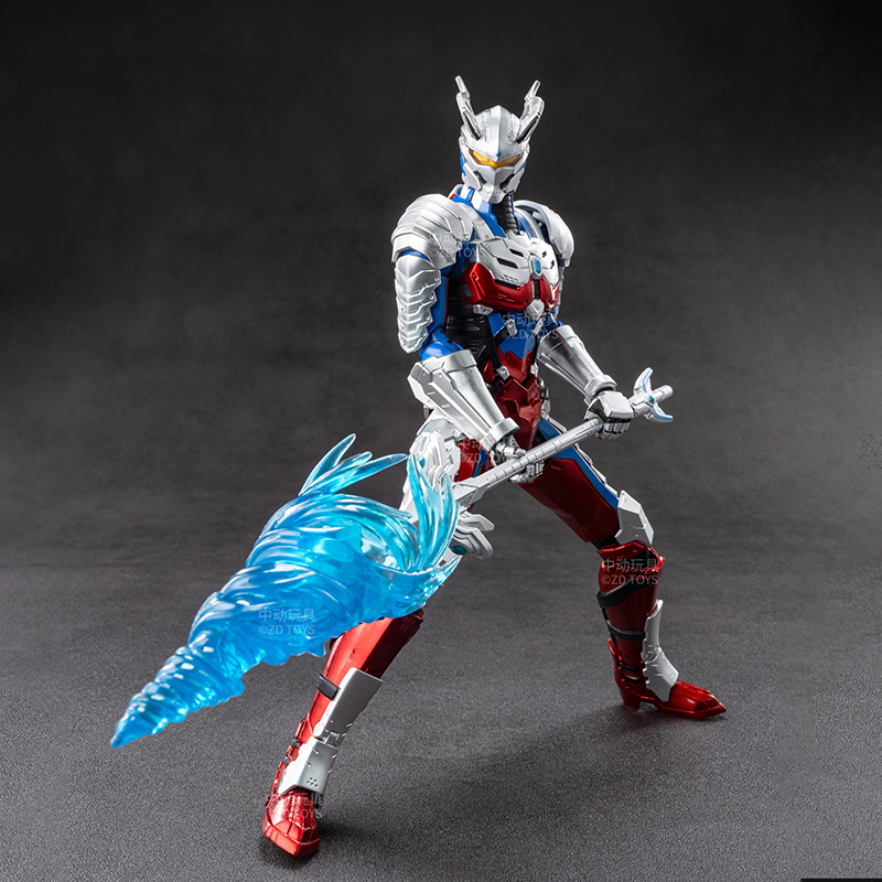 ZD TOYS Ultraman Zero Mechanized Suit 18cm Action Figure Deluxe Gift Box