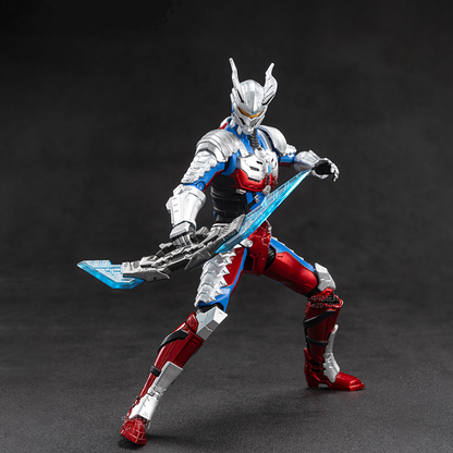 ZD TOYS Ultraman Zero Mechanized Suit 18cm Action Figure Deluxe Gift Box