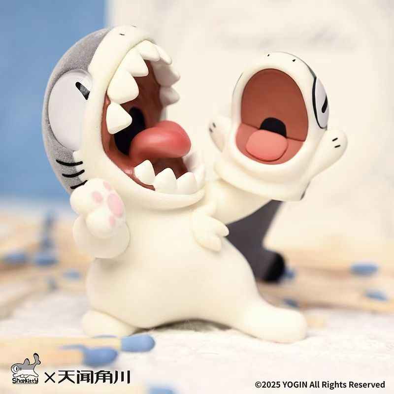 Tianwen Juechuan Shark Cat Series - Premium Flocked Blind Box
