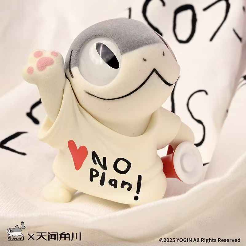 Tianwen Juechuan Shark Cat Series - Premium Flocked Blind Box