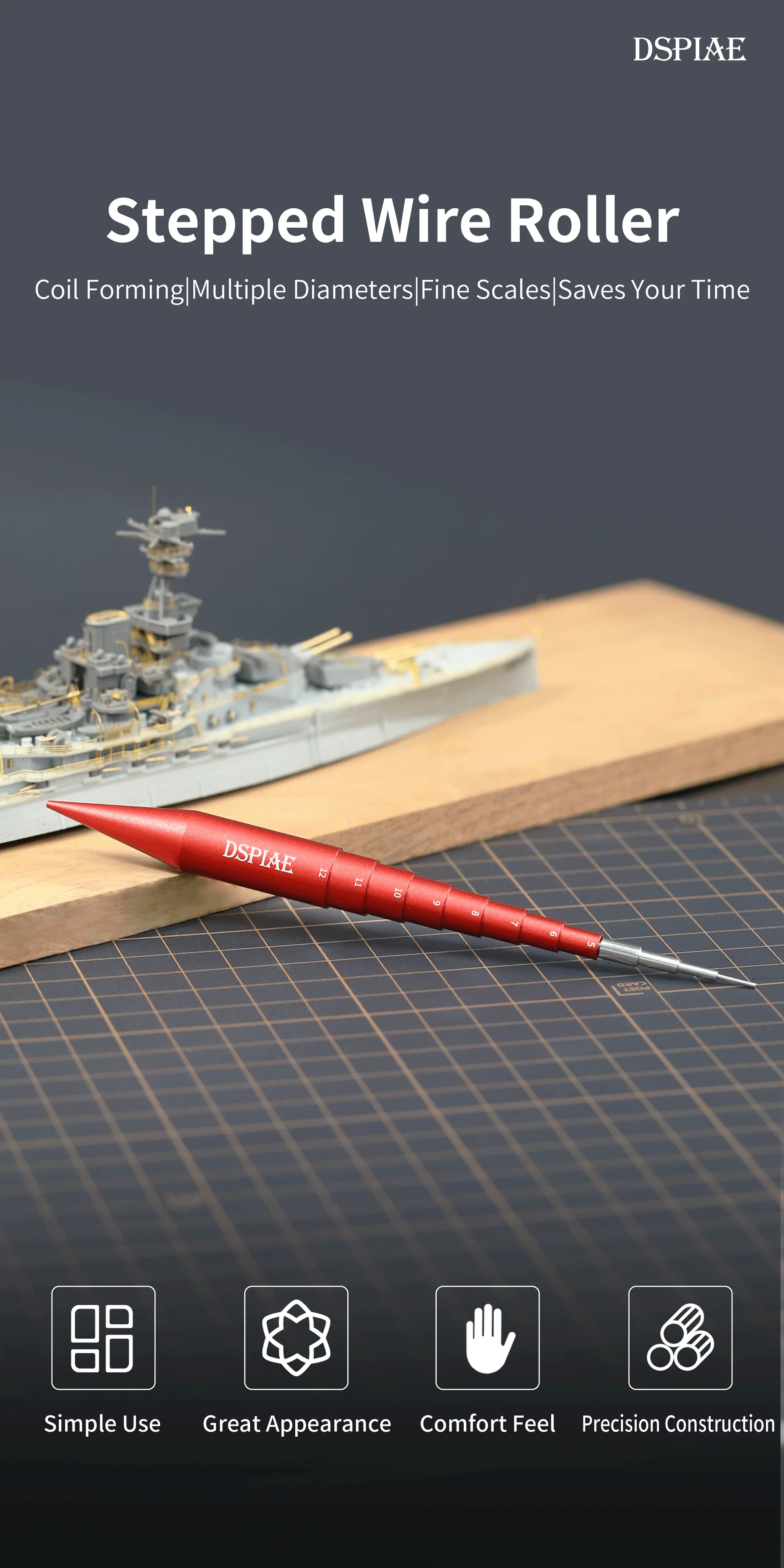 DSPIAE AT-CR Coiler - Copper Wire & Etched Sheet Coiling Tool! - ToyWith