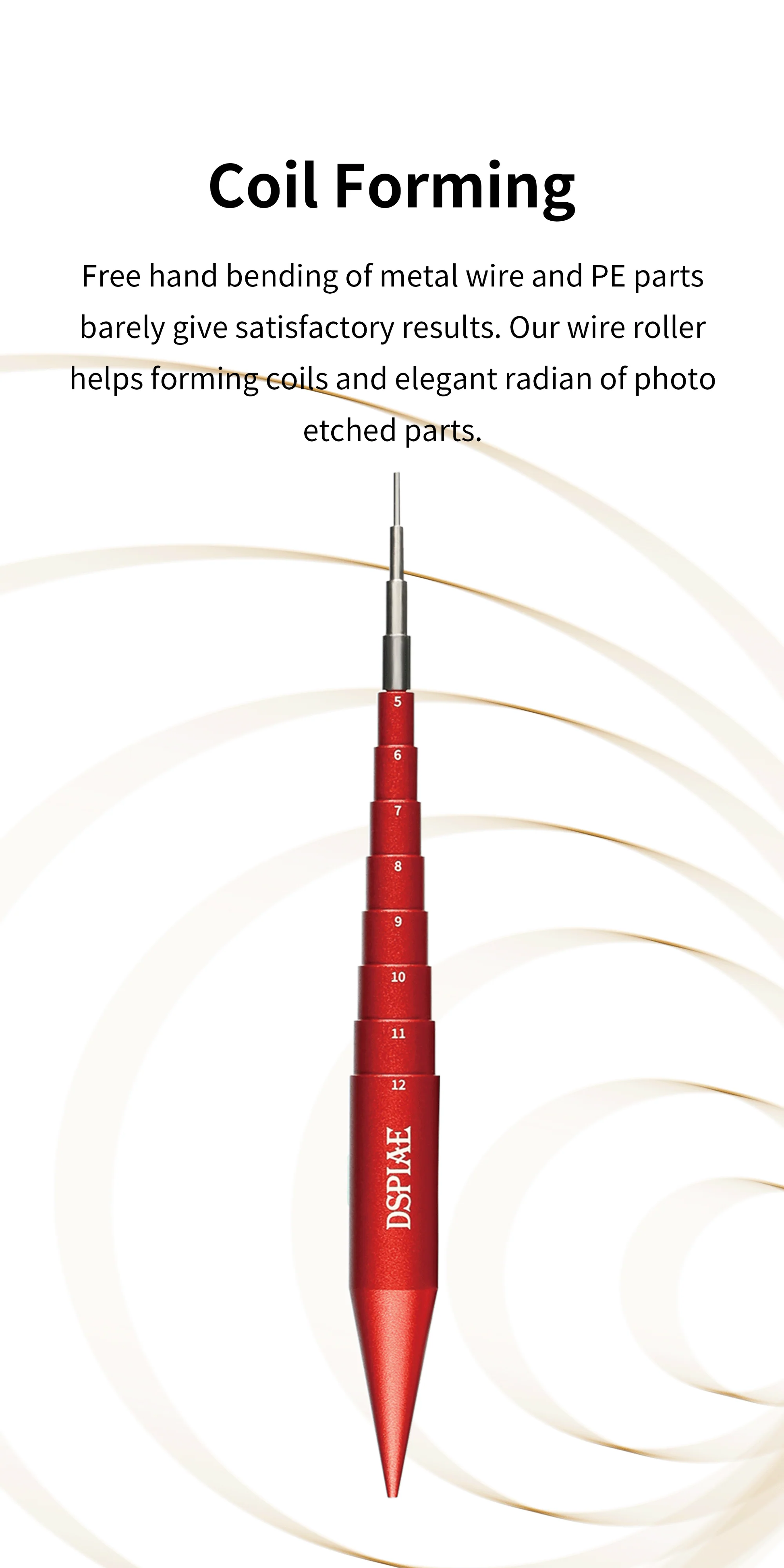 DSPIAE AT-CR Coiler - Copper Wire & Etched Sheet Coiling Tool! - ToyWith