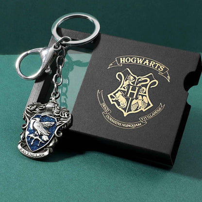 Harry Potter Hogwarts Crest Keychain Pin Set – House Pride!