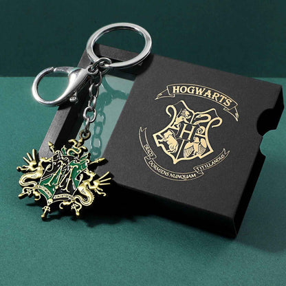 Harry Potter Hogwarts Crest Keychain Pin Set – House Pride!