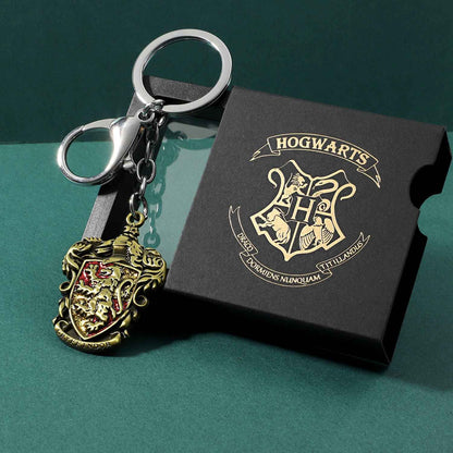 Harry Potter Hogwarts Crest Keychain Pin Set – House Pride!