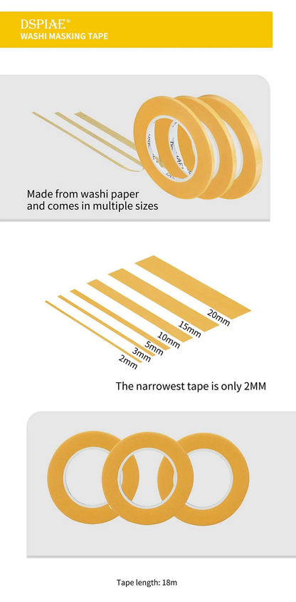 DSPIAE MT Masking Tape – Ultra-Thin for Model Painting! - ToyWith