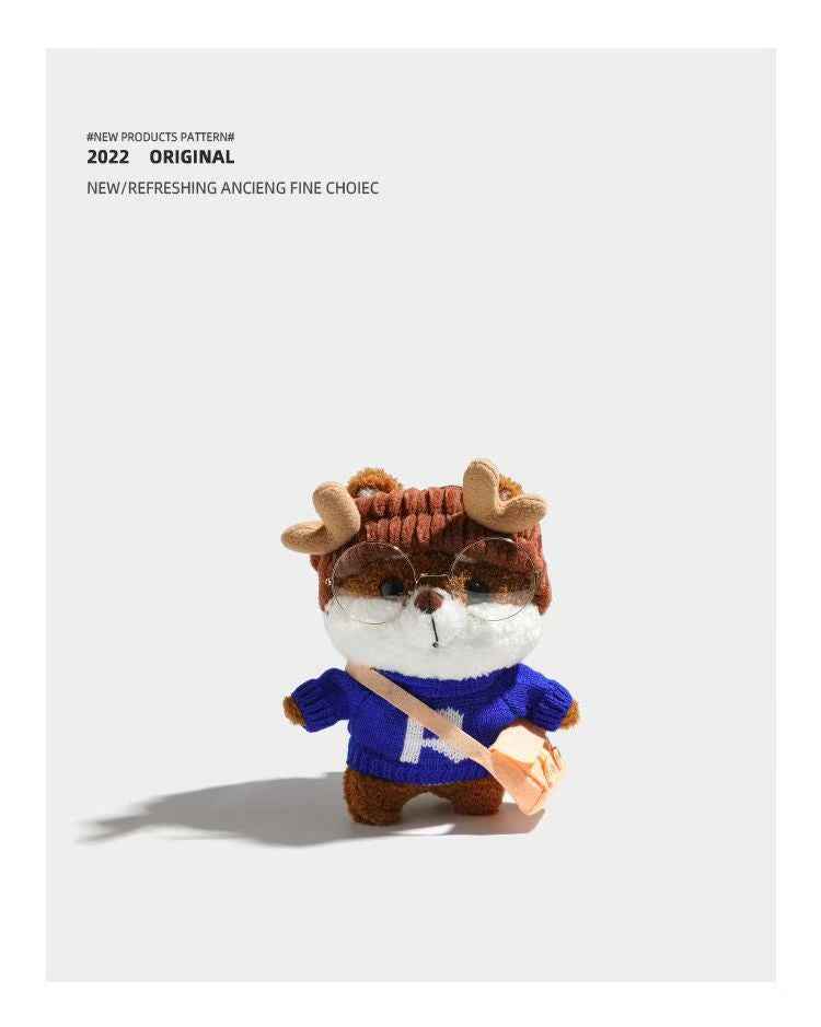 2025 Cute Plush Deer Bag - Adorable Kawaii Cartoon Crossbody Purse