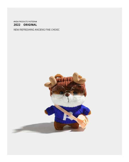 2025 Cute Plush Deer Bag - Adorable Kawaii Cartoon Crossbody Purse