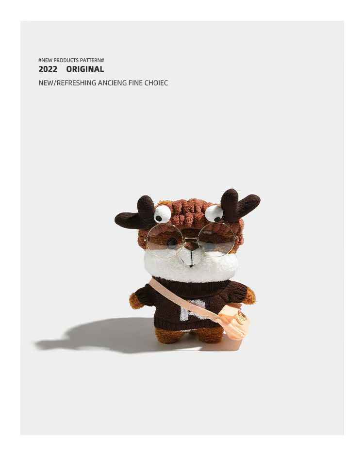 2025 Cute Plush Deer Bag - Adorable Kawaii Cartoon Crossbody Purse