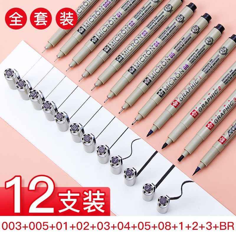 Sakura Micron Pens for Manga – Pro Sketching Needle Tip Pens