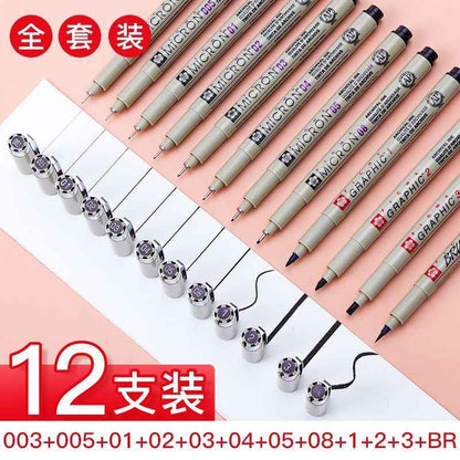 Sakura Micron Pens for Manga – Pro Sketching Needle Tip Pens