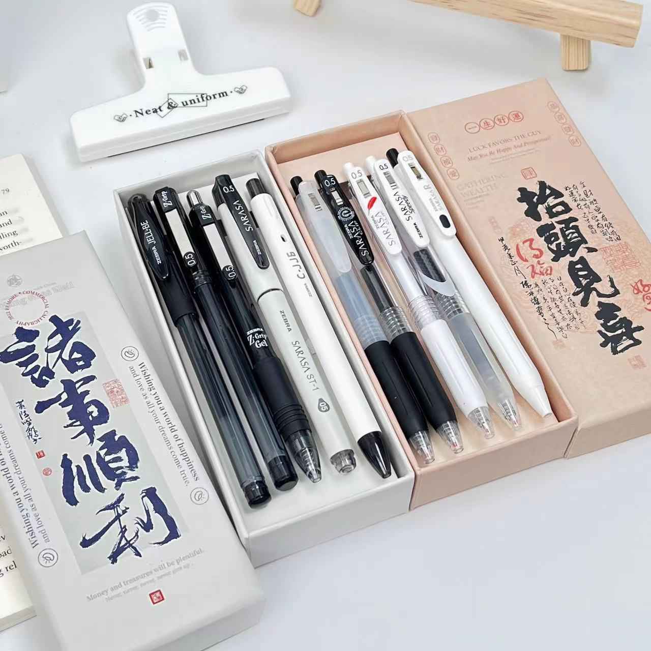 Zebra JJ15 Pen Set - Smooth 0.5mm Pens Perfect for Studying & Exams