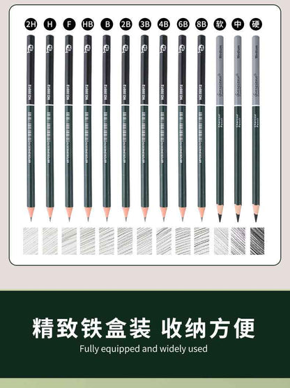 Giorgione Pro Sketching Set - Portable Iron Box for Artists Essentials