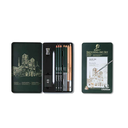 Giorgione Pro Sketching Set - Portable Iron Box for Artists Essentials