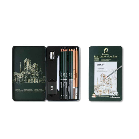 Giorgione Pro Sketching Set - Portable Iron Box for Artists Essentials
