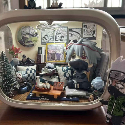 Cute Kakashi Figurine - Hand-Painted Anbu Kakashi Collectible from Naruto Shippuden | Perfect Birthday Gift