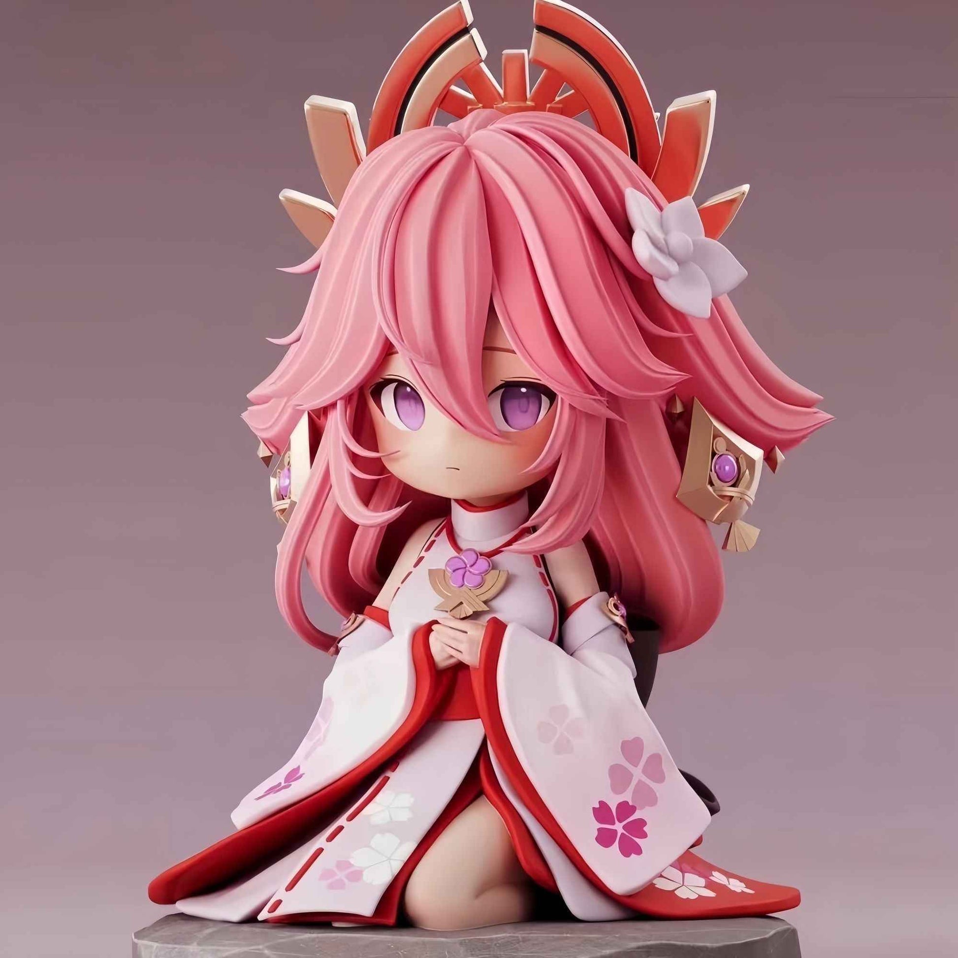 Q Ver. Yae Miko Figure - Genshin Impact PVC Collectible