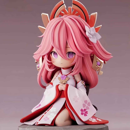 Q Ver. Yae Miko Figure - Genshin Impact PVC Collectible