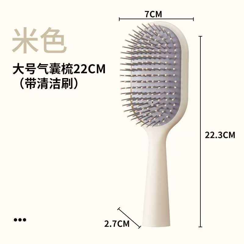 Pro Scalp Massaging Brush - High-Crown Paddle + Easy Clean