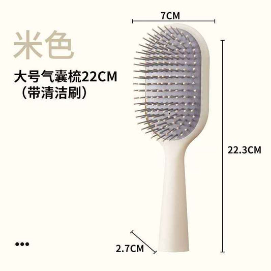 Pro Scalp Massaging Brush - High-Crown Paddle + Easy Clean